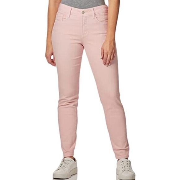 NYDJ Clarissa Ankle Jeans Pink Boho Preppy Stretch Comfy 14P - Picture 3 of 12